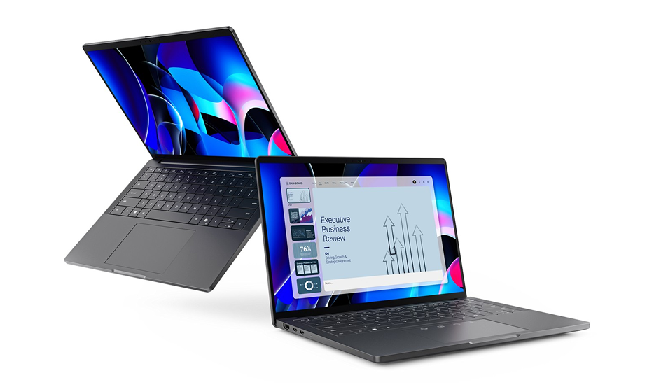 Secure business laptop with biometric authentication and encrypted storage